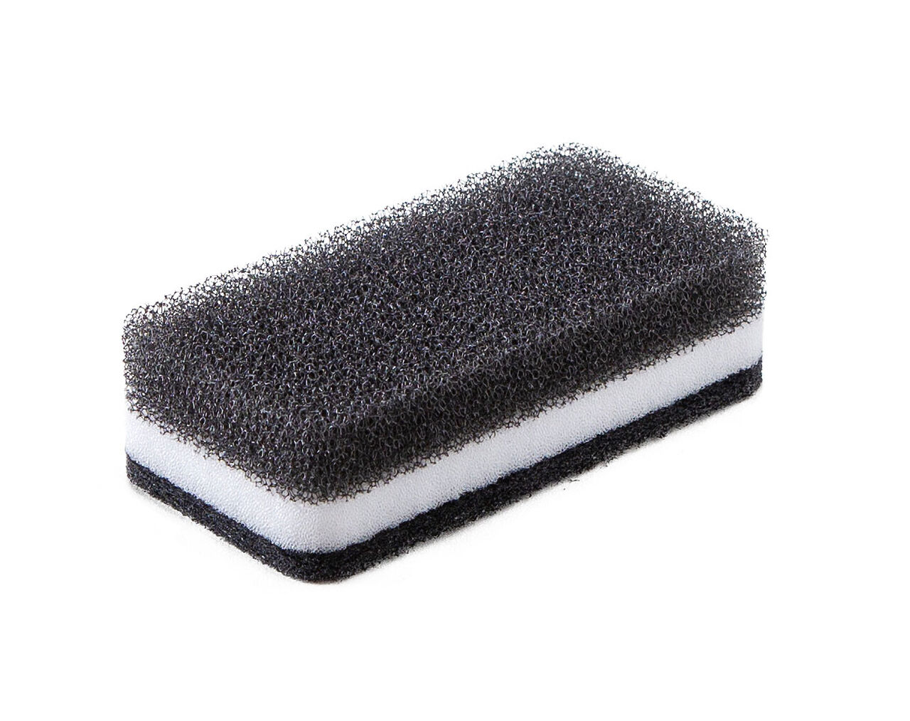 KITCHEN SPONGE ANTI BACTERIAL (BLACK),Black, large image number 0